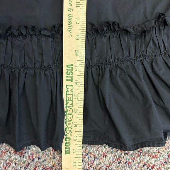 Corey Lynn Calter NWOT Peggy Black Cotton Puff Sleeve Popover Peplum Top Size L - Picture 12 of 12